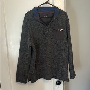 Woolrich Men's Gray Sweater with Pocket